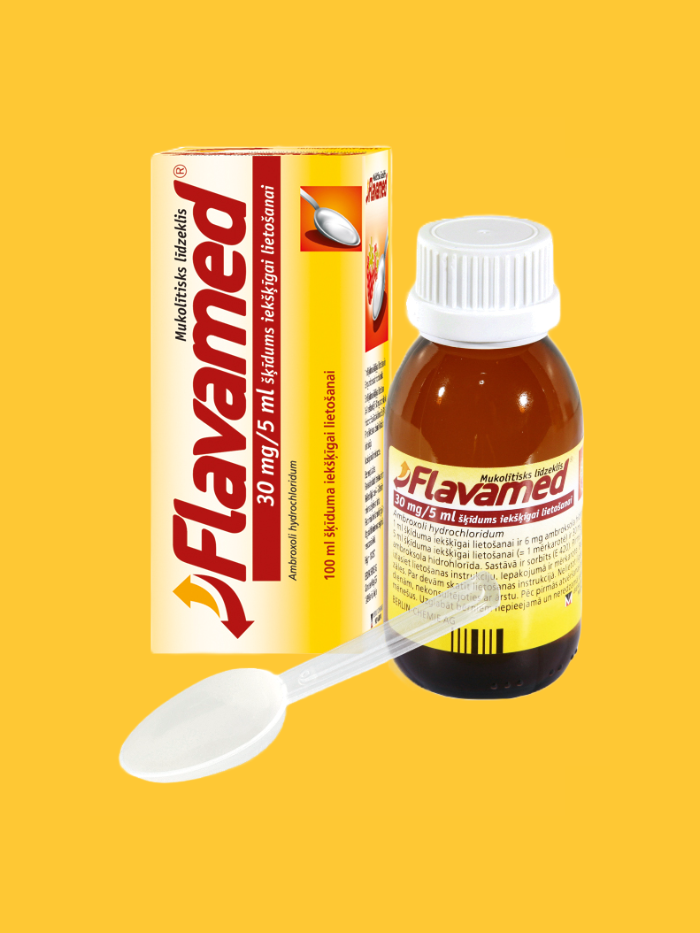 Flavamed 30 mg/5 ml šķīdums iekšķīgai lietošanai